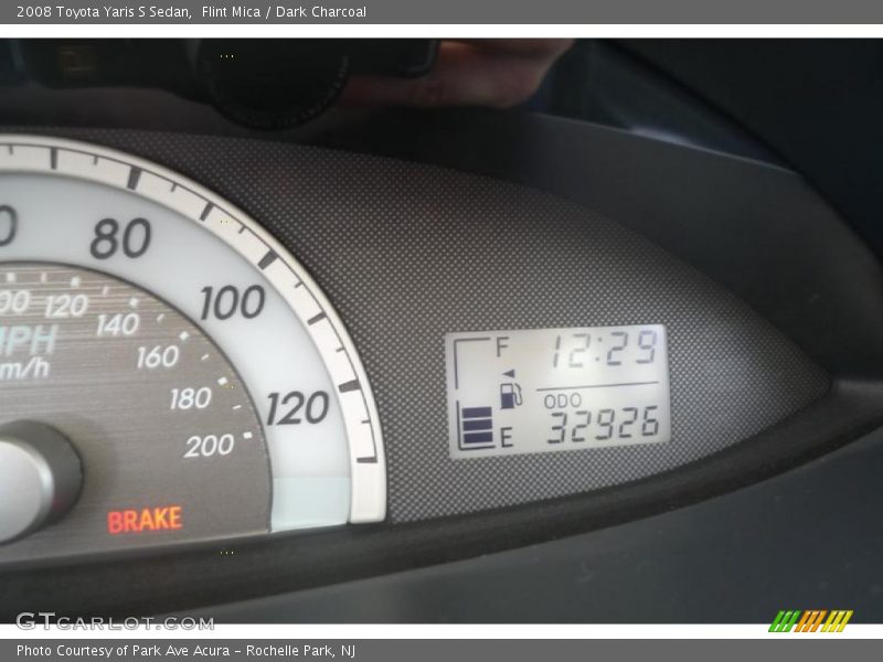 Flint Mica / Dark Charcoal 2008 Toyota Yaris S Sedan