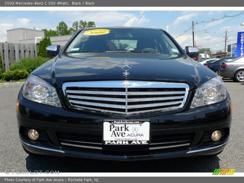 Black / Black 2009 Mercedes-Benz C 300 4Matic