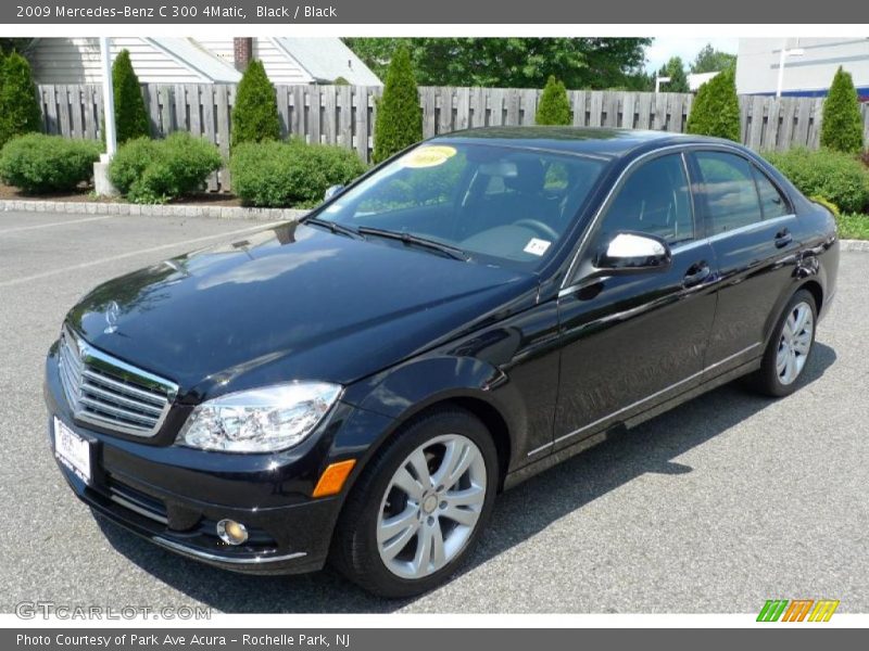 Black / Black 2009 Mercedes-Benz C 300 4Matic
