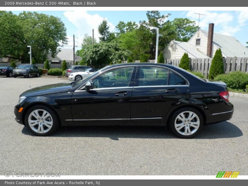 Black / Black 2009 Mercedes-Benz C 300 4Matic