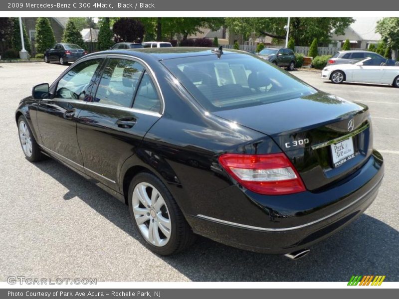 Black / Black 2009 Mercedes-Benz C 300 4Matic