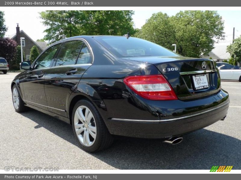 Black / Black 2009 Mercedes-Benz C 300 4Matic