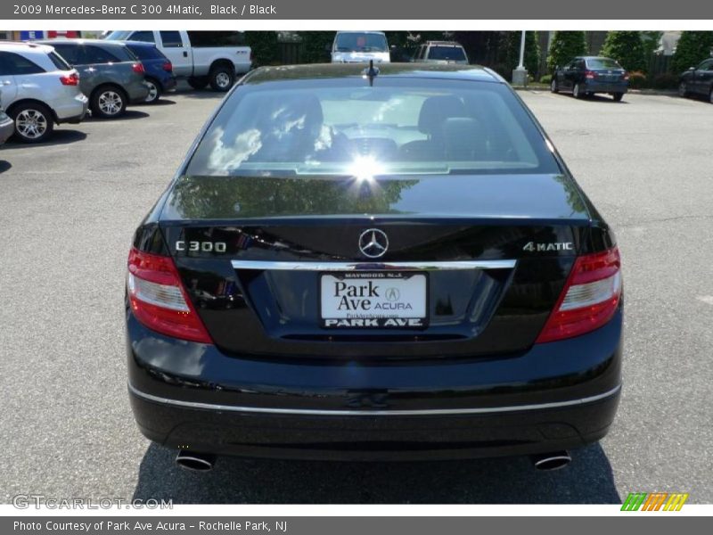 Black / Black 2009 Mercedes-Benz C 300 4Matic