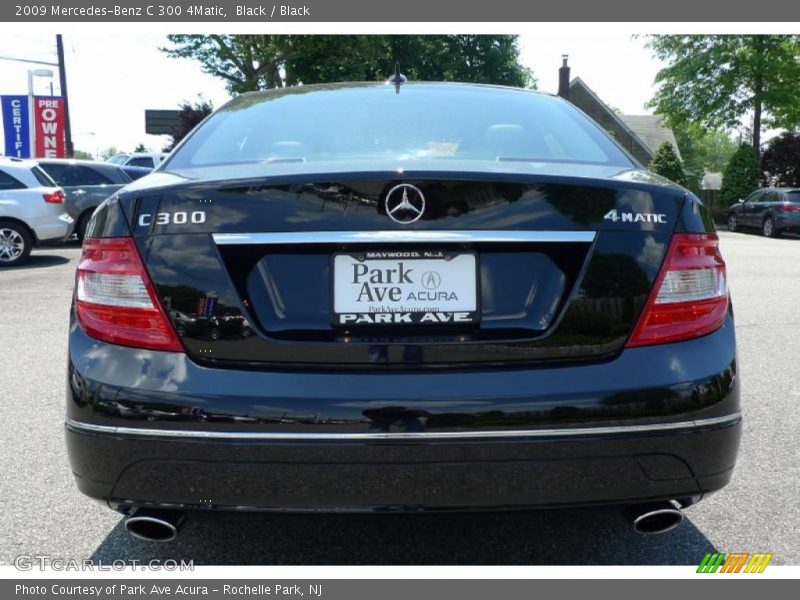 Black / Black 2009 Mercedes-Benz C 300 4Matic