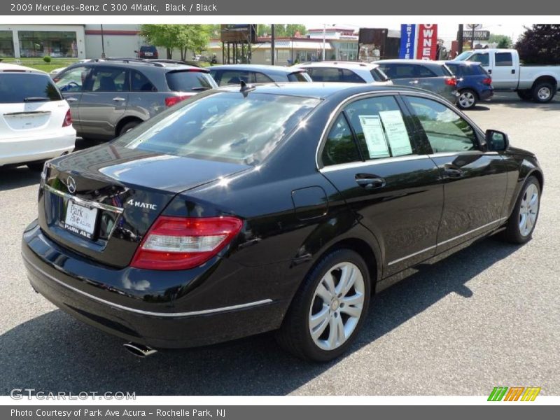 Black / Black 2009 Mercedes-Benz C 300 4Matic