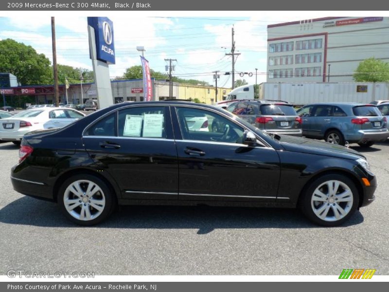 Black / Black 2009 Mercedes-Benz C 300 4Matic