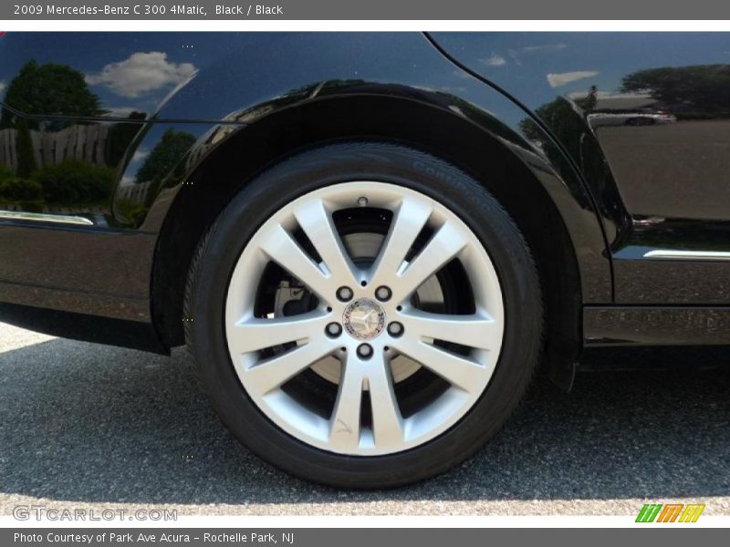 Black / Black 2009 Mercedes-Benz C 300 4Matic