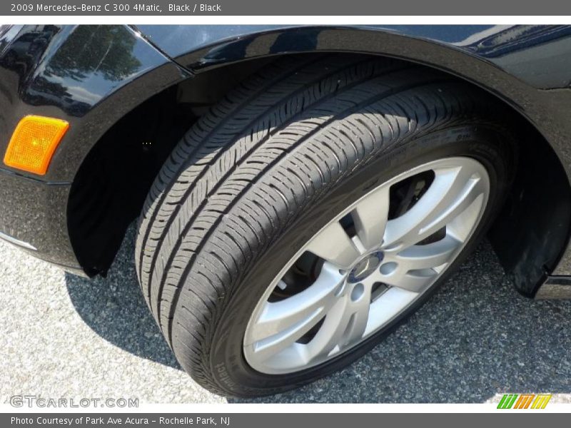 Black / Black 2009 Mercedes-Benz C 300 4Matic