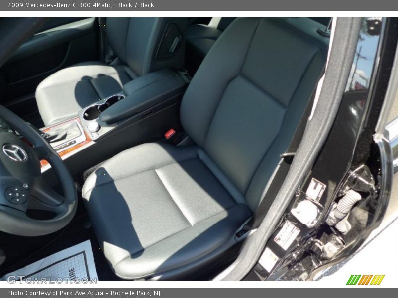 Black / Black 2009 Mercedes-Benz C 300 4Matic