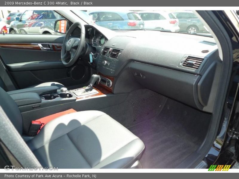 Black / Black 2009 Mercedes-Benz C 300 4Matic