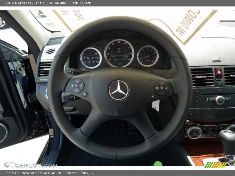 Black / Black 2009 Mercedes-Benz C 300 4Matic
