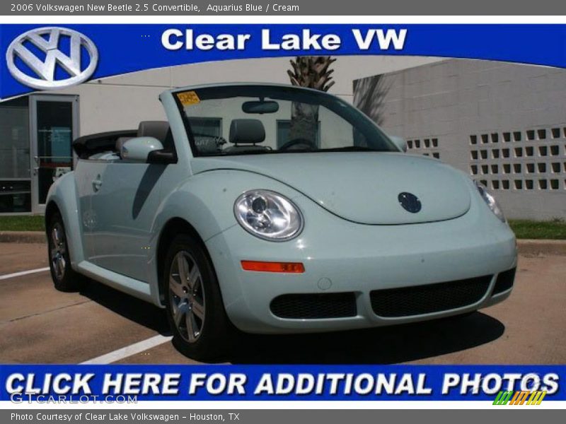 Aquarius Blue / Cream 2006 Volkswagen New Beetle 2.5 Convertible