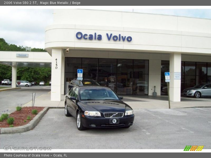 Magic Blue Metallic / Beige 2006 Volvo S80 2.5T