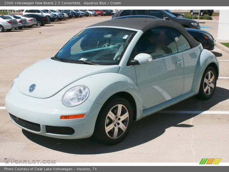Aquarius Blue / Cream 2006 Volkswagen New Beetle 2.5 Convertible