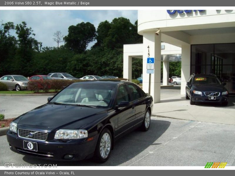 Magic Blue Metallic / Beige 2006 Volvo S80 2.5T