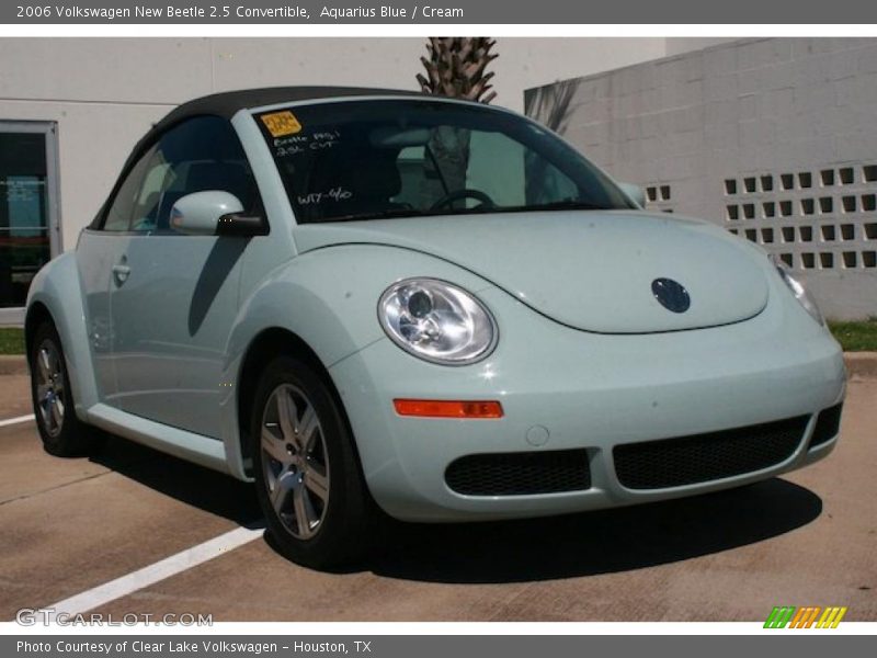 Aquarius Blue / Cream 2006 Volkswagen New Beetle 2.5 Convertible