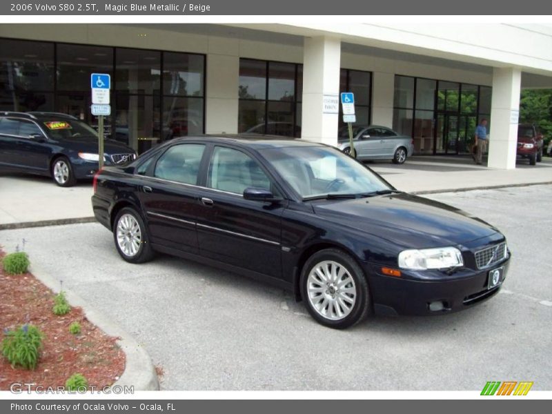 Magic Blue Metallic / Beige 2006 Volvo S80 2.5T