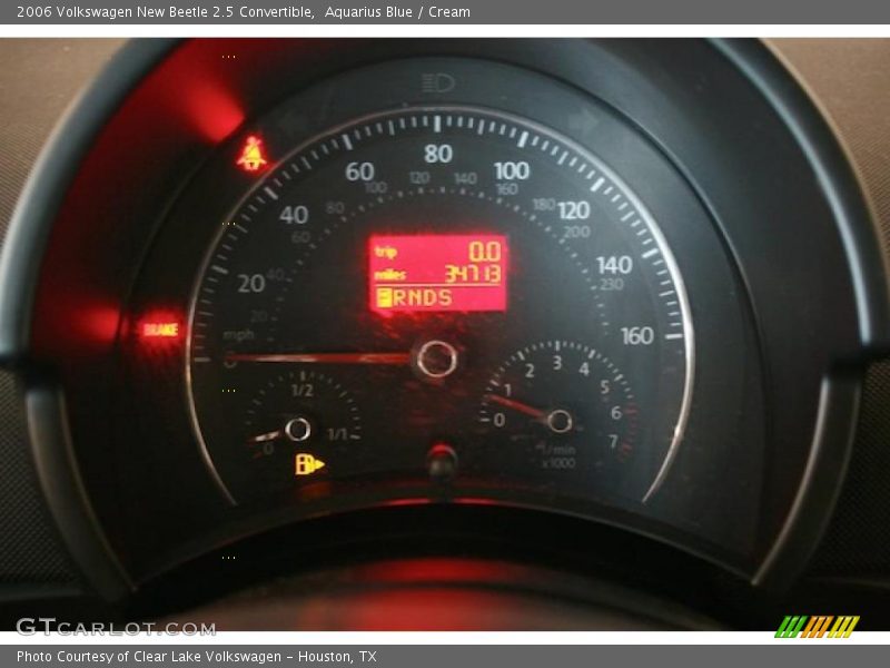 Aquarius Blue / Cream 2006 Volkswagen New Beetle 2.5 Convertible