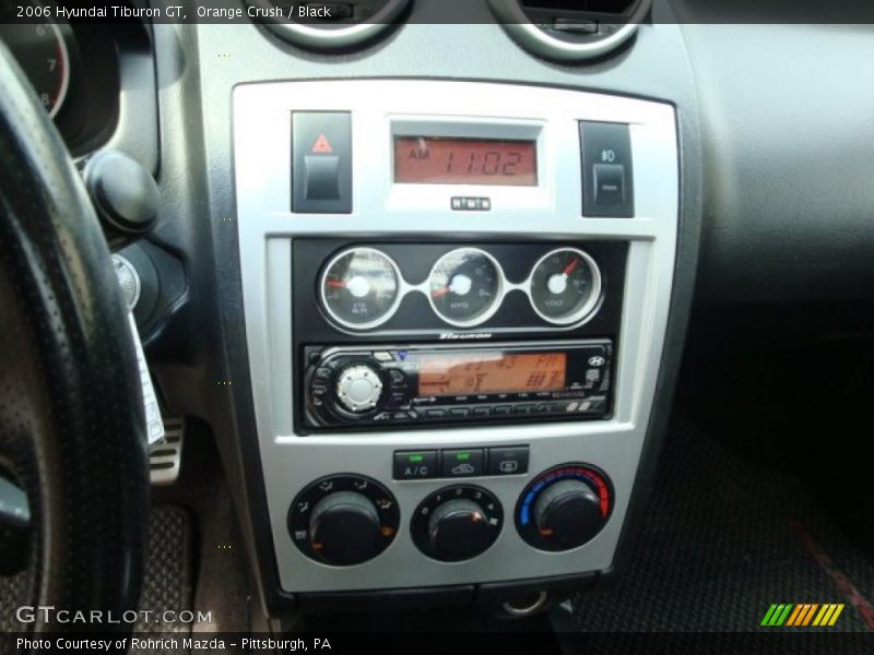 Orange Crush / Black 2006 Hyundai Tiburon GT