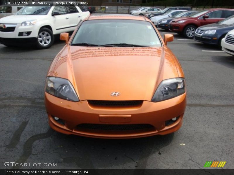 Orange Crush / Black 2006 Hyundai Tiburon GT