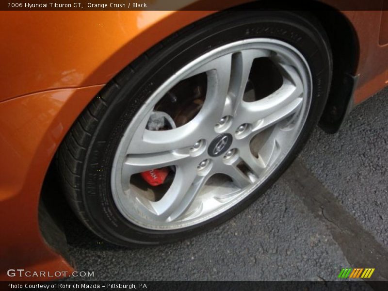 Orange Crush / Black 2006 Hyundai Tiburon GT