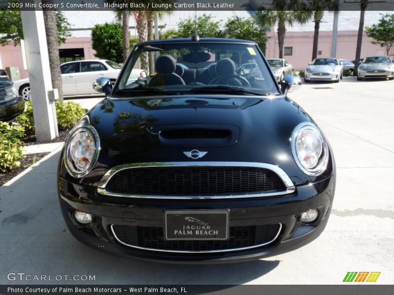Midnight Black / Lounge Carbon Black Leather 2009 Mini Cooper S Convertible