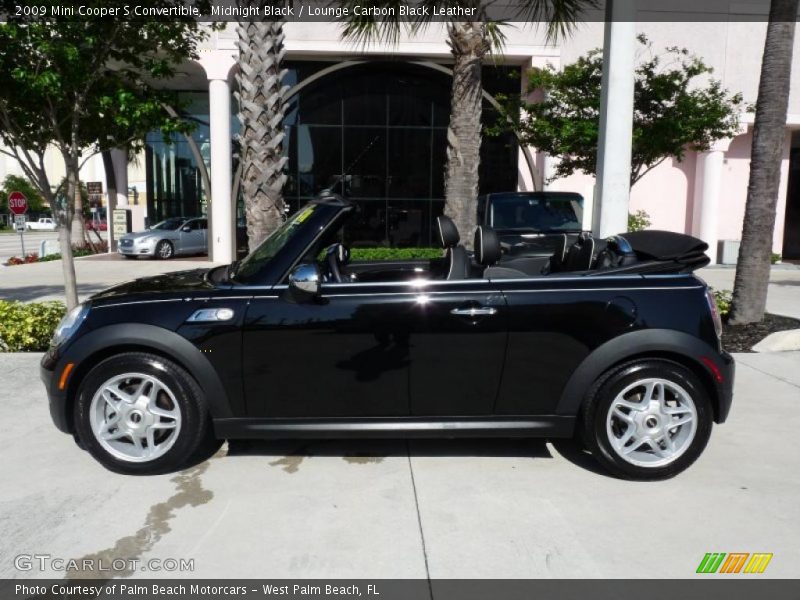 Midnight Black / Lounge Carbon Black Leather 2009 Mini Cooper S Convertible