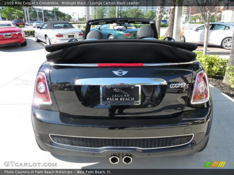 Midnight Black / Lounge Carbon Black Leather 2009 Mini Cooper S Convertible