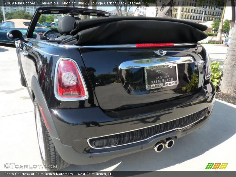 Midnight Black / Lounge Carbon Black Leather 2009 Mini Cooper S Convertible
