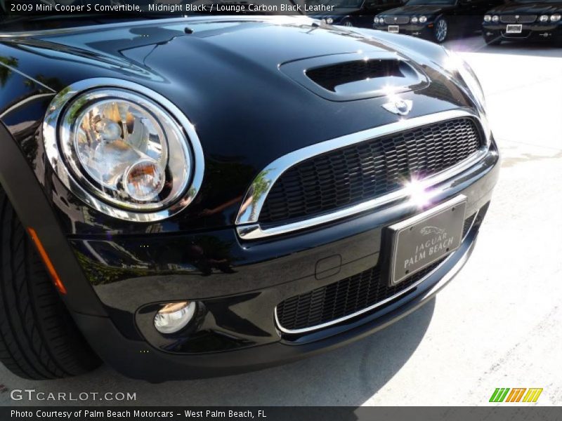 Midnight Black / Lounge Carbon Black Leather 2009 Mini Cooper S Convertible