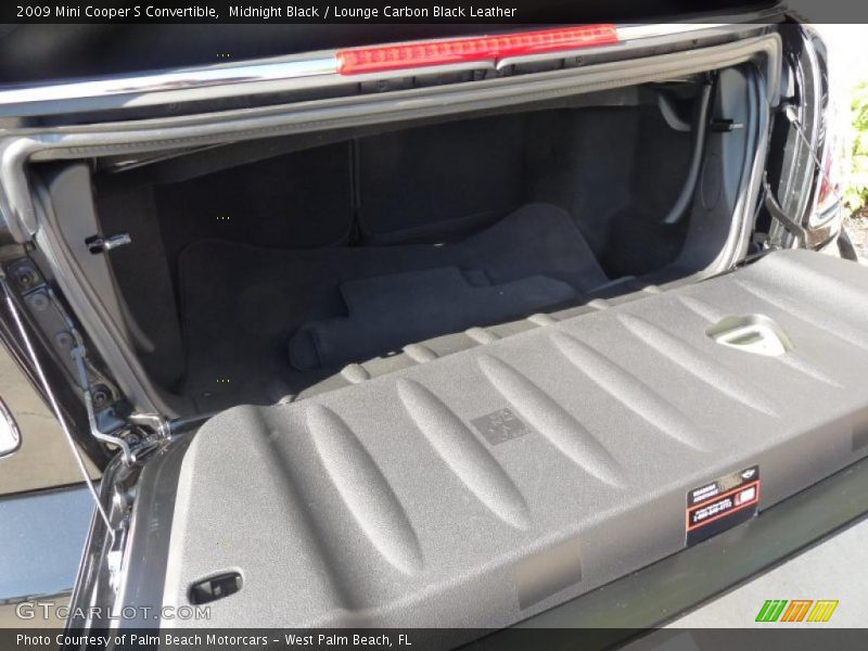 Midnight Black / Lounge Carbon Black Leather 2009 Mini Cooper S Convertible