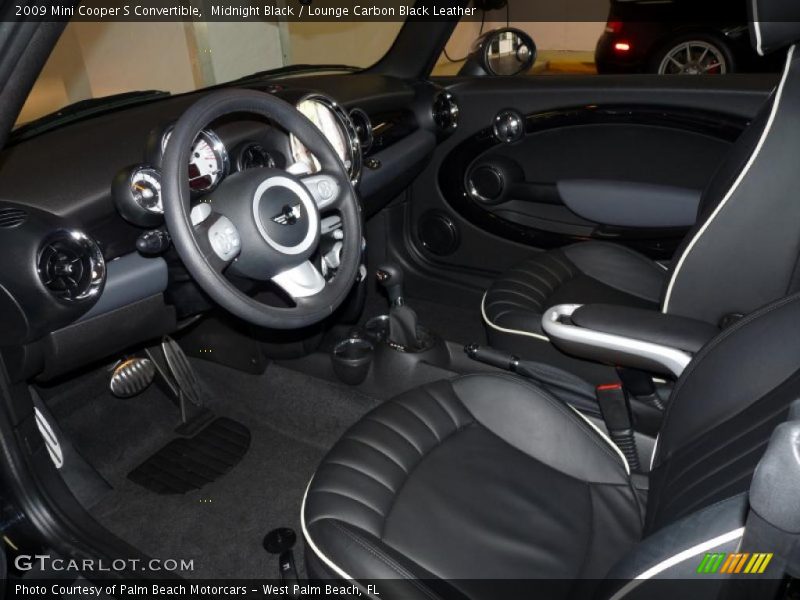 Midnight Black / Lounge Carbon Black Leather 2009 Mini Cooper S Convertible