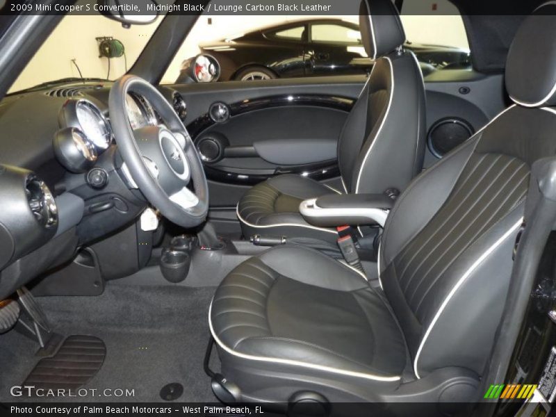 Midnight Black / Lounge Carbon Black Leather 2009 Mini Cooper S Convertible