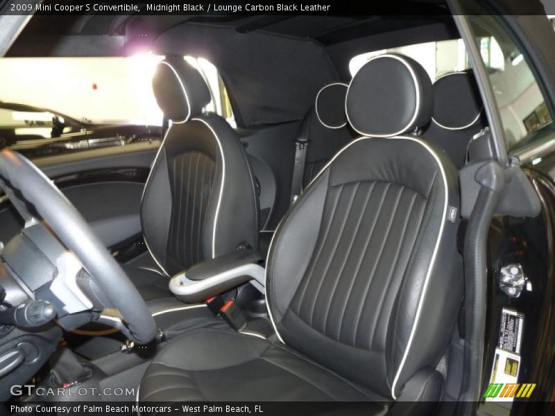 Midnight Black / Lounge Carbon Black Leather 2009 Mini Cooper S Convertible