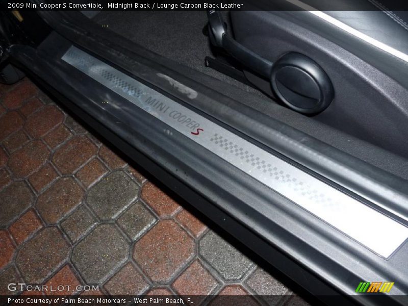 Midnight Black / Lounge Carbon Black Leather 2009 Mini Cooper S Convertible