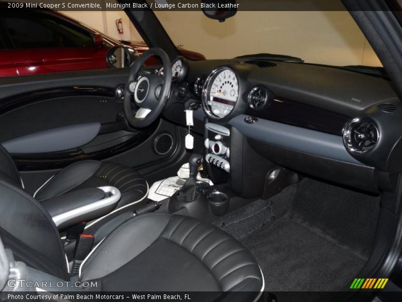Midnight Black / Lounge Carbon Black Leather 2009 Mini Cooper S Convertible