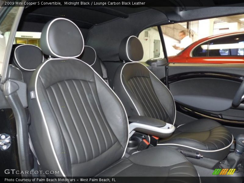 Midnight Black / Lounge Carbon Black Leather 2009 Mini Cooper S Convertible