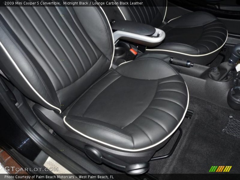 Midnight Black / Lounge Carbon Black Leather 2009 Mini Cooper S Convertible