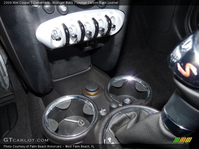 Midnight Black / Lounge Carbon Black Leather 2009 Mini Cooper S Convertible