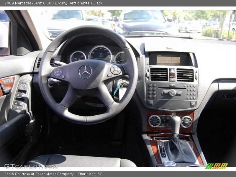 Arctic White / Black 2009 Mercedes-Benz C 300 Luxury