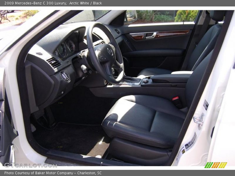 Arctic White / Black 2009 Mercedes-Benz C 300 Luxury