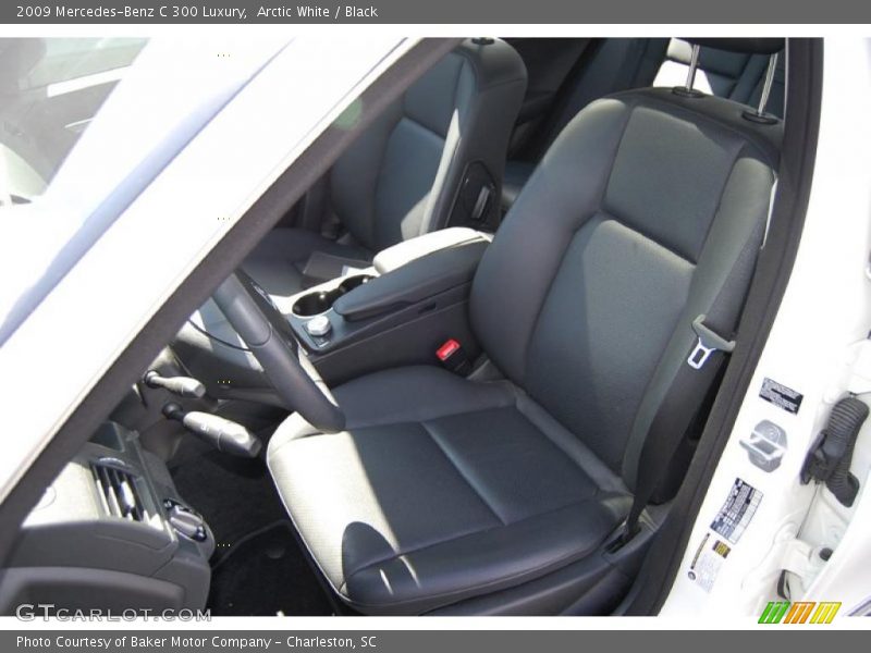 Arctic White / Black 2009 Mercedes-Benz C 300 Luxury