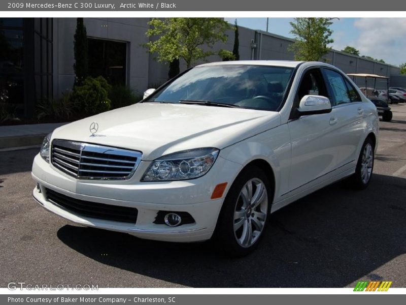 Arctic White / Black 2009 Mercedes-Benz C 300 Luxury