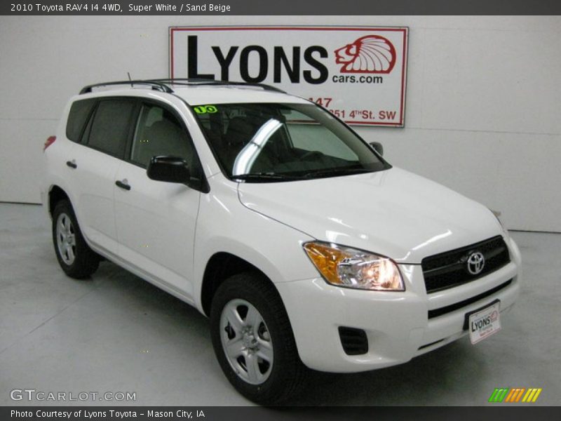 Super White / Sand Beige 2010 Toyota RAV4 I4 4WD