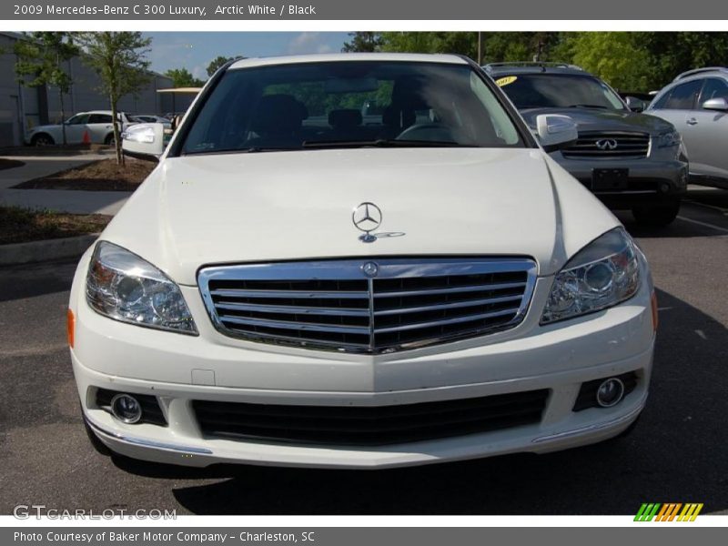 Arctic White / Black 2009 Mercedes-Benz C 300 Luxury