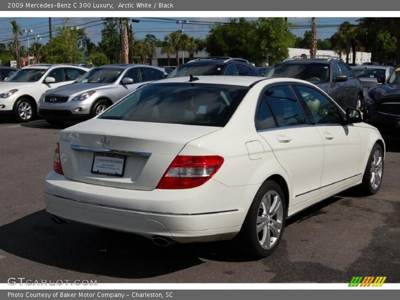 Arctic White / Black 2009 Mercedes-Benz C 300 Luxury
