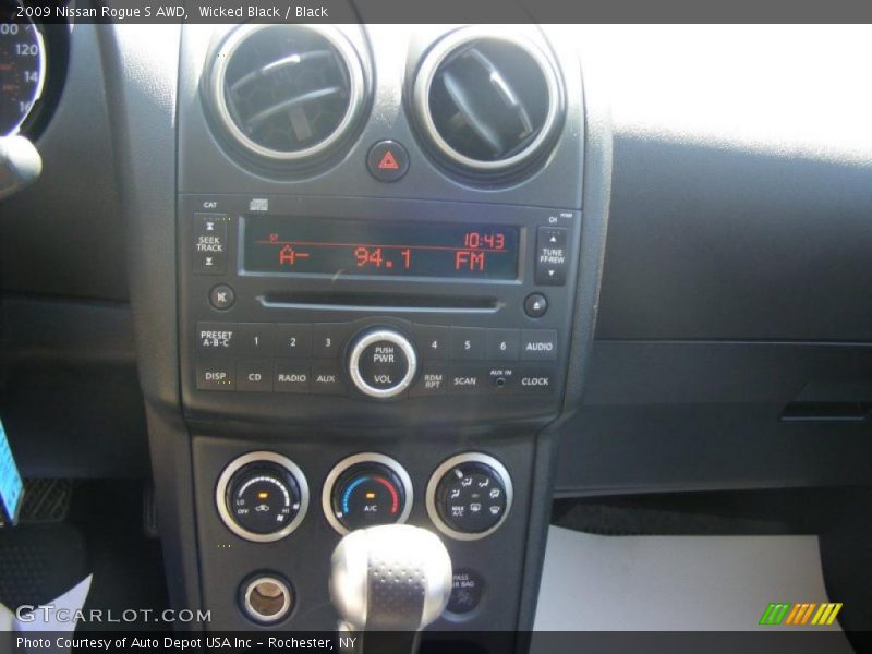 Wicked Black / Black 2009 Nissan Rogue S AWD