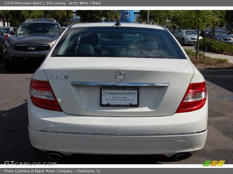 Arctic White / Black 2009 Mercedes-Benz C 300 Luxury