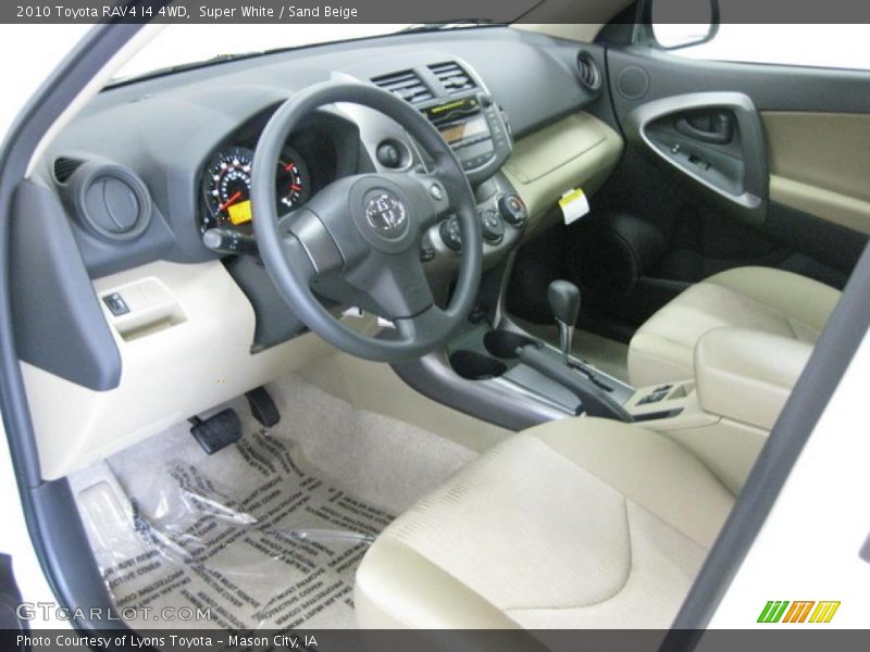 Super White / Sand Beige 2010 Toyota RAV4 I4 4WD