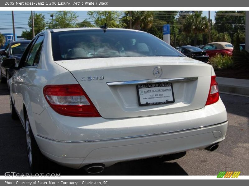 Arctic White / Black 2009 Mercedes-Benz C 300 Luxury